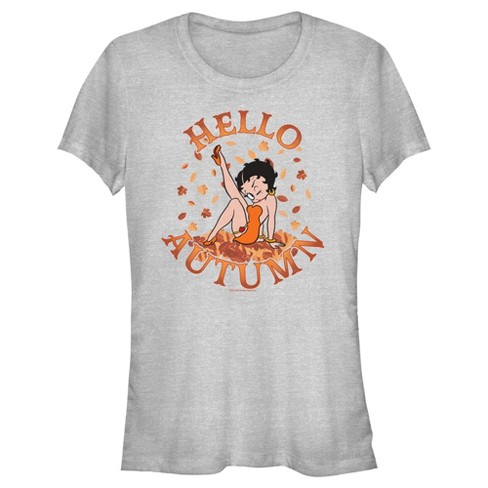 Junior's Betty Boop Hello Autumn T-shirt : Target