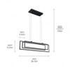 Elan Lighting Jestin 3 - Light Chandelier in  Matte Black - 4 of 4
