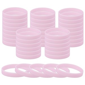 Unique Bargains Sports Party Games Fashion Silicone Glow in the Dark Bracelet 60 Pcs - 1 of 4