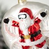 5"H Sullivans Santa Snow Angel Christmas Ornament, Red-White, Christmas Tree Decor - 2 of 2