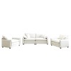 3-Piece Corduroy Sofa Set with 2 Singles + 2-Seater - 3 of 4