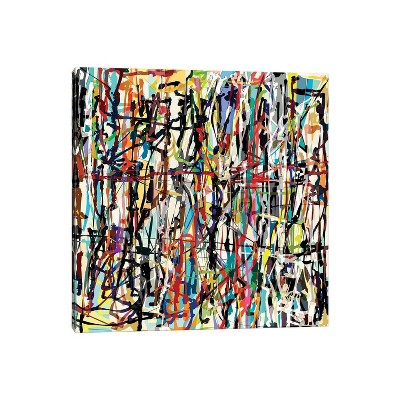 iCanvas Pollock Wink VII by Angel Estevez Canvas Print Wall Art