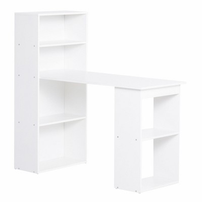White Rounded Desk Storage Shelf
