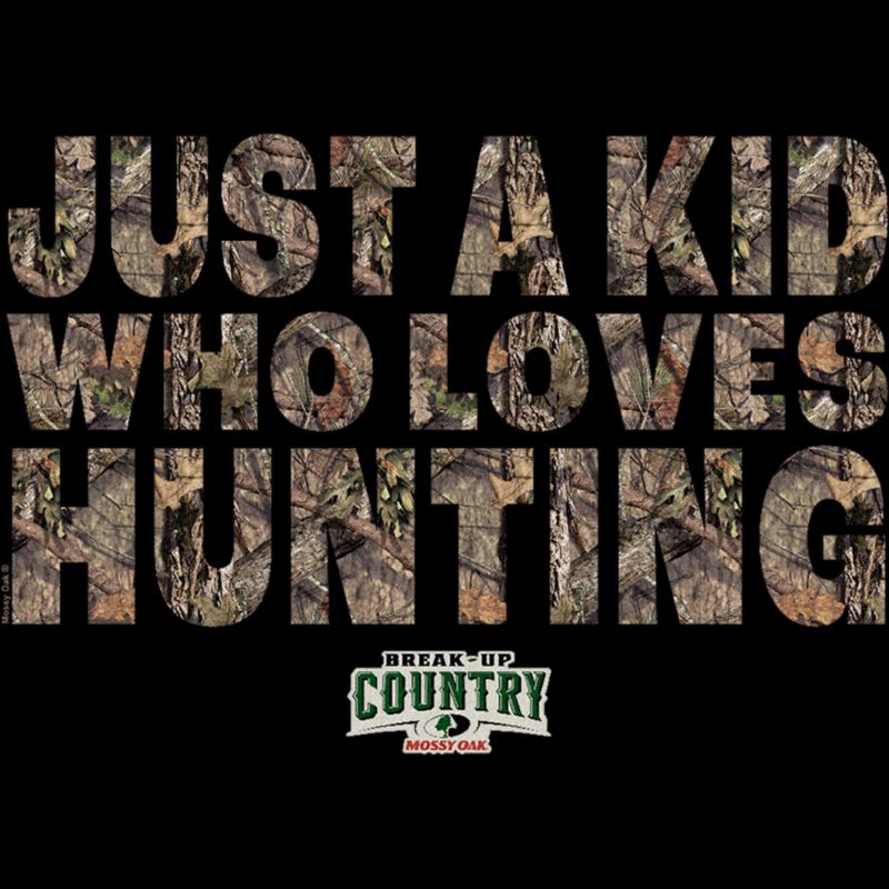 Men's Mossy Oak Just a Kid Who Loves Hunting T-Shirt, 2 of 6
