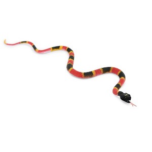 Collectible Wildlife Gifts | Snake, Coral Snake, Rubber Reptile, Educational, Realistic, Hand Painted,  Model,   Gift,    10"    F1730 B222 - 1 of 4