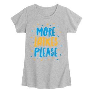 Girls' - Instant Message - More Latkes Please Fitted Short Sleeve Graphic T-Shirt - 1 of 4