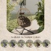 LeisureMod Summit Series Outdoor Egg Swing Chair with Cushions, Hanging Patio Chair for One Person - 3 of 4