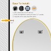 Beautyolove Round Mirror 30 Gold Wall Mounted Circle Mirrors Vanity Mirror - 3 of 4