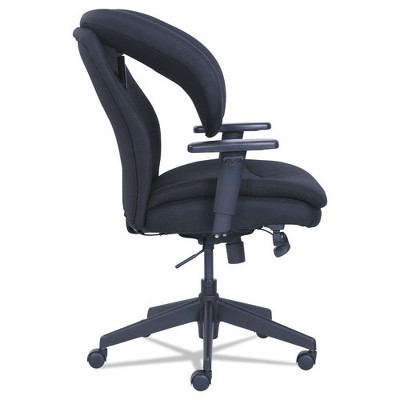 Cosset Executive Swivel Task Chair with Memory Foam, Black