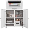 LOVMOR Metal Lateral File Cabinet with 2 Drawer&Lock,Office Vertical Files Cabinets for Office Home,A4,Assembly Required - 3 of 4