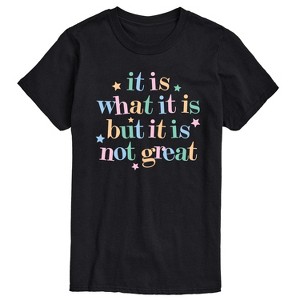 Men's - Instant Message - It Is What It Is Short Sleeve Graphic T-Shirt - 1 of 4