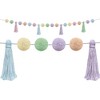 Teacher Created Resources® Pastel Pop Pom-Poms and Tassels Garland, 60", Pack of 3 - 3 of 3