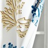 Lush Décor Coastal Reef Feather Light Filtering Grommet Window Curtain Panels Blue/Coral 52x84 Set - 4 of 4