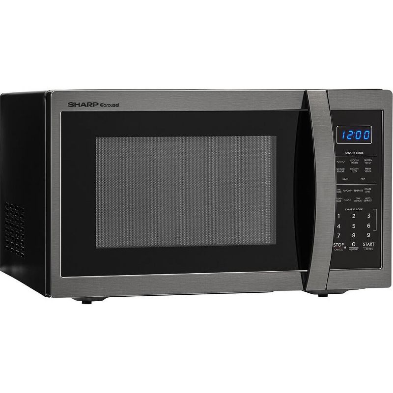Sharp SMC1452CH 1.4 Cu. Ft. Black Stainless Countertop Microwave, 2 of 6