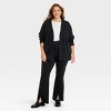 Women's High-Rise Slim Straight Split Pants - Ava & Viv™ - 3 of 3