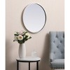 Elegant Lighting Metal frame round mirror 21 inch in Black - image 4 of 4