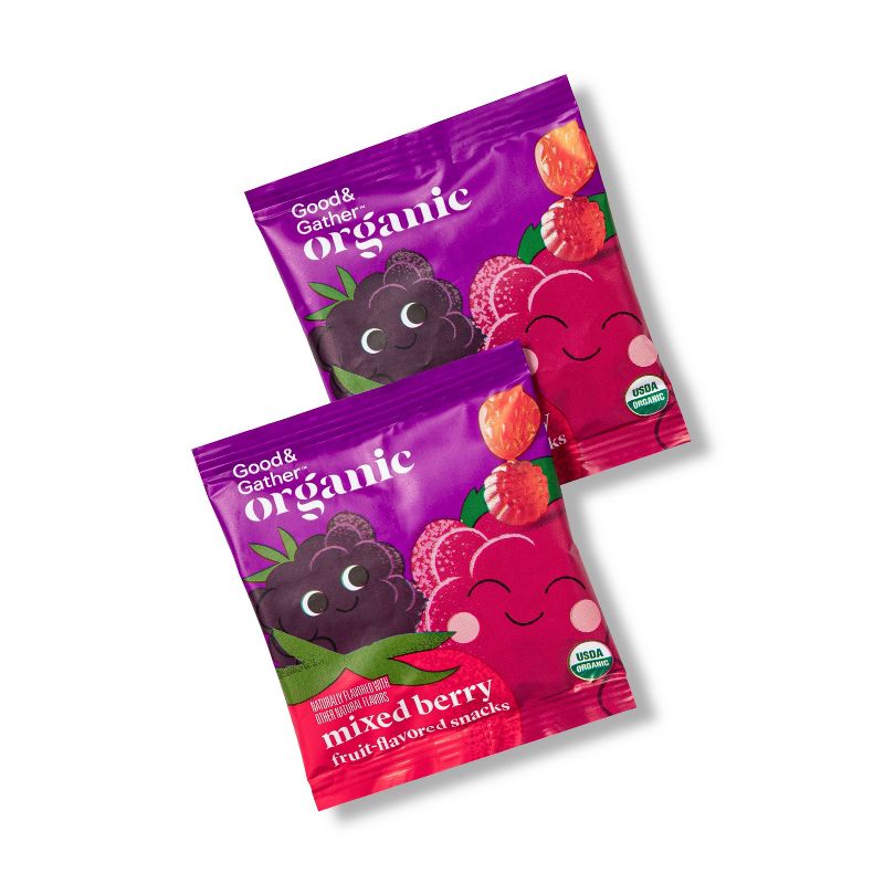 Organic Mixed Berry Fruit Snacks - 20ct - Good &#38; Gather&#8482;, 3 of 6