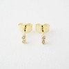 Mini Double Crystal Stud Earrings in Gold, Silver, Rose Gold - Honeycat - 4 of 4