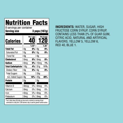 Tropical Frozen Pops - 42oz/24ct - Favorite Day™