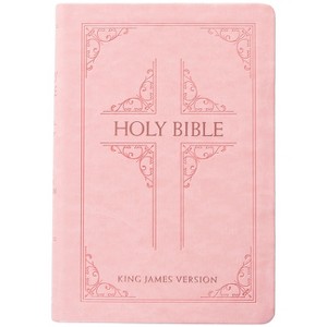 KJV Holy Bible Giant Print Blush - (Leather Bound) - 1 of 1