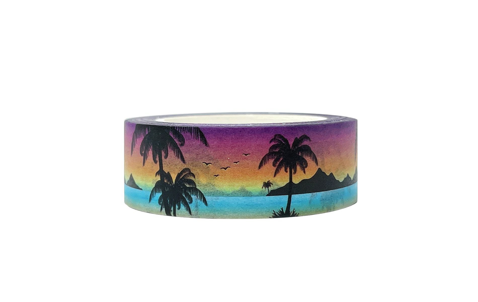 Wrapables Beautiful Scenery Washi Masking Tape, Paradise Island, 15mm x 10M