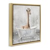 Stupell Industries Baby Giraffe Bath Time, 18" x 18" - 3 of 4