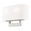 Livex Lighting Hayworth 2 - Light Wall Light in  Brushed Nickel - 2 of 4