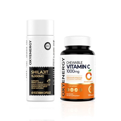 OXYENERGY Shilajit & Vitamin C Bundle