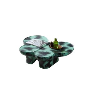 Modern Butterfly Coffee Table, Fiberglass Accent Table with Sculptural Design for Living Room - Koiai - 1 of 4