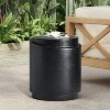 Christopher Knight Home Faye Modern Round Lightweight Concrete Outdoor Side Table - 2 of 4