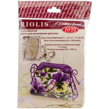 RIOLIS Counted Cross Stitch Kit 4.25"X3.25"-Pansy Pincushion (14 Count)