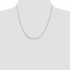Black Bow Jewelry 1mm Sterling Silver, Square Solid Snake Chain Necklace - 2 of 4