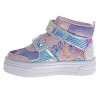Disney The Little Mermaid Girls' Hook and Loop High Top Sneakers. (Little Kids/Toddler) - 3 of 4