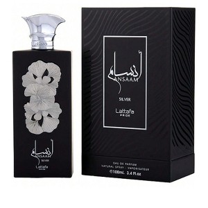 Lattafa Pride Ansaam Silver By Lattafa Unisex Bergamot, Cardamom, Patchouli, Amber, Vanilla,   Eau De Parfum Spray 3.4 Oz - 1 of 1