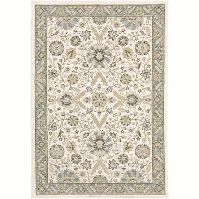 Oriental Weavers Andorra 8918I Stone/ Ivory Indoor Area Rug - 3'3" x 5'2"
