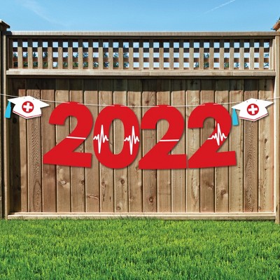 Big Dot of Happiness Nurse Graduation - Large Medical Nursing Graduation Party Decorations - 2022 - Outdoor Letter Banner