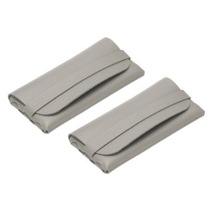 Unique Bargains Soft PU Leather Eyeglass Sunglass Case Portable Glasses Pouch 2 Pcs - 1 of 4
