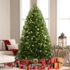 HOMDOX 6ft Pre-lit Artificial Christmas Tree, Premium Hinged Artificial Pine Lighted Holiday Tree w/ 1477 Dense Branch Tips, 250 Lights, Base - 2 of 4