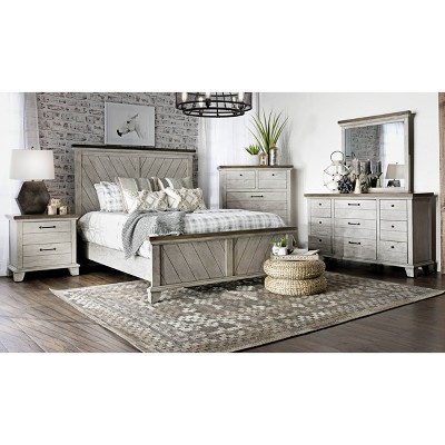 Bear Creek 2 Drawer Nightstand Rustic Ivory/honey - Steve Silver Co ...