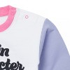 Onesies Brand Baby Girls' Sweatshirt Bubble Romper - 4 of 4