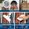 Acekool Striped Washable Rug 9x12 Non-Slip Low Pile for Living Room & Bedroom, Multi Color, - 4 of 4