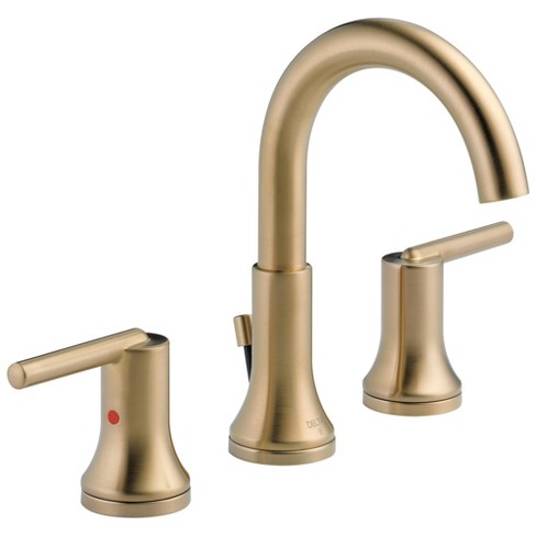 Delta Stainless Steel Finish Cassidy Widespread Bathroom Faucet