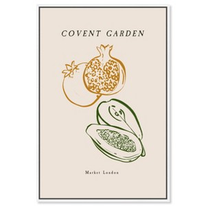 Art Remedy Covent Garden Organic Fruits Minimalistic Botanical and Floral Art Prints Framed - 1 of 4