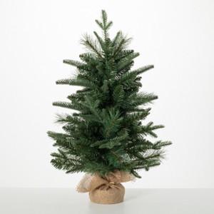 2' Sullivans Small Mixed Pine Burlap Tree, Green - 1 of 2