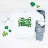 Simply Sage Market Women's Graphic Sweatshirt Lucky Vibes Cursive - 3 of 4