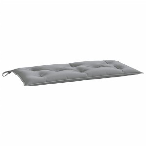 vidaXL Outdoor Garden Bench Cushion - Hollow Fiber Filling, Oxford Polyester Fabric, Gray, 43.3"x19.7"x2.8" - 1 of 4