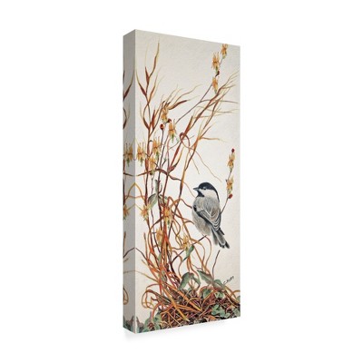 Trademark Fine Art -Carol J Rupp 'Chickadee In Summer Grass' Canvas Art