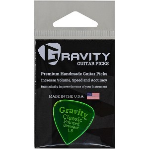 GRAVITY PICKS Classic Pointed Standard Polished Fluorescent Green Guitar Picks 1.5 mm - 1 of 1