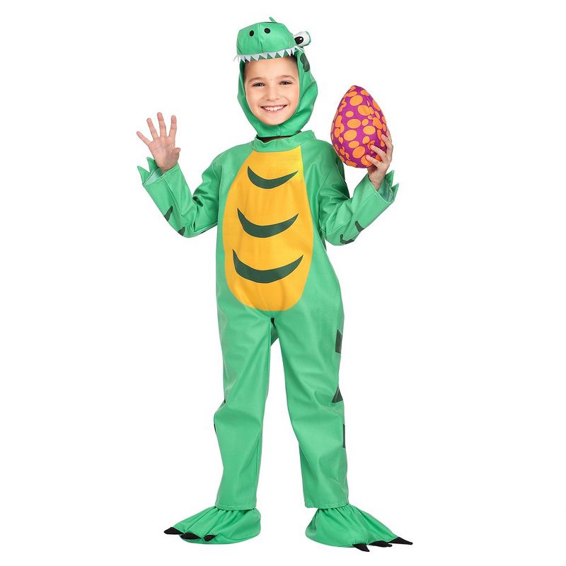 Trinity Children's Unisex Dinosaur Realistic Costume, Green, Toddler, 1 of 6