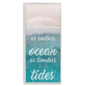 Stupell Industries Timeless As Tides Beach Phrase, 13" x 30" - 1 of 4